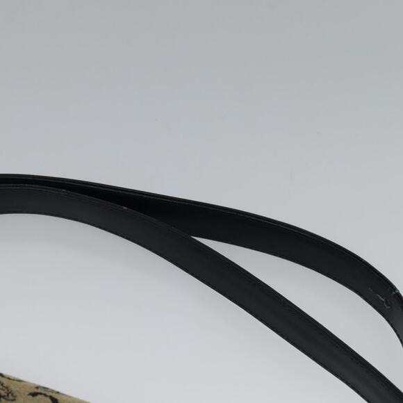 CELINE C Sulky Shoulder Bag Canvas Navy Gold - Picture 8 of 13